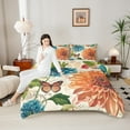 thumbnail image 4 of Castle Fairy Floral Butterfly Full Size Comforter Sets 3-Piece for Teens,Spring Garden Flowers Bedding Comforter Set,Retro Exotic Style Lightweight Bedding Sets,Ultra Soft Home Decor,Reversible, 4 of 8