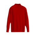 thumbnail image 5 of Wool Sweaters for Women 2024 New Merino Wool Long Sleeve Mock Neck Soft Warm Knit Jumpers Seamless Pullover Sweater Deep Red XXL, 5 of 5