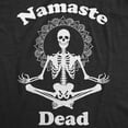 thumbnail image 2 of Womens Tank Namaste Dead T Shirt Funny Yoga Halloween Skeleton Tee, 2 of 6