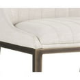 thumbnail image 5 of Sunpan Halden 20" Fabric Dining Chair in Beige Linen-Rustic Bronze, 5 of 7