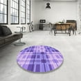 thumbnail image 4 of Ahgly Company Machine Washable Indoor Square Transitional Aztech Purple Area Rugs, 7' Square, 4 of 7