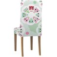 thumbnail image 4 of Funda protectora para silla ABPHQTO diseño de búho y flores en colores pastel Juego de 6, 4 of 4