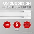 thumbnail image 3 of Stelpro White Brava Baseboard Heater - 500W, 240 Volts, 3 of 11