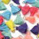 thumbnail image 2 of 30Pcs 6 Colors Polycotton(Polyester Cotton) Tassel Pendant Decorations with Iron Findings Mixed Color 20~30x7~8mm Hole: 5mm 5Pcs/color, 2 of 5