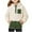 Beige1, variant on AherBiu Girls Winter Clothes Fleece Sweatshirt Patchwork Quarter Button Hooded Neck Warm Pullover Tops with Pocket