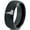 Black Dome Tungsten, variant on Tungsten Idaho The Gem State Band Ring 8mm Men Women Comfort Fit Gray Flat Cut Brushed Polished