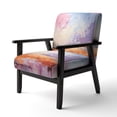 thumbnail image 3 of Designart "Blushing Horizon II" Upholstered Abstract Landscape Accent Chair and Modern & Contemporary Arm Chair - Multiple Color & Pattern, 3 of 7