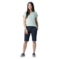 thumbnail image 3 of Dickies Women's Perfect Shape Straight Fit Bermuda Shorts 11", Rinsed Navy, 12, 3 of 4