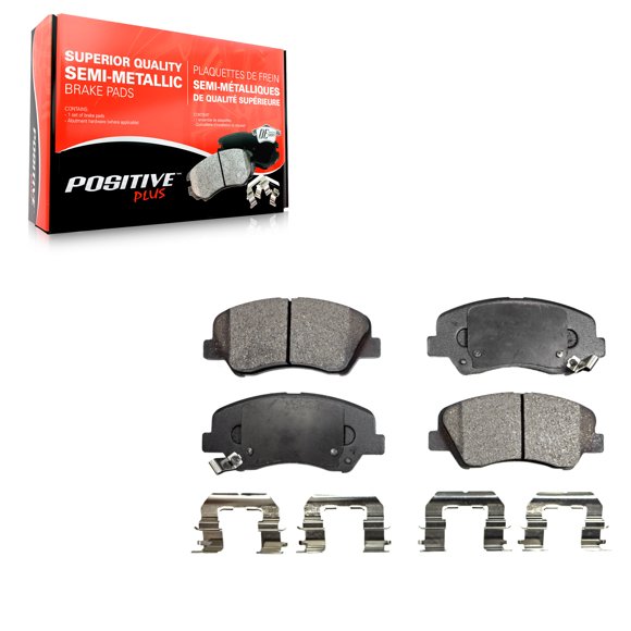 Positive Plus Front Semi-Metallic Disc Brake Pads PPF-D1543 for Car Hyundai Elantra Accent Kia Rio GT Forte Veloster Forte5 Coupe Koup
