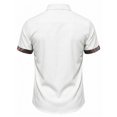 thumbnail image 5 of COSFO Short Sleeve Casual Button Down Shirts for Men White Beach Shirt Summer Relaxed Fit Collared Mens Shirts M, 5 of 9