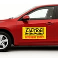 thumbnail image 1 of Caution The Vehicle Makes Car Magnet Sign by DC | Flexible Car Magnetic Sheets with Adhesive Backing | 10"x20" Bumper Magnet Sticker for Vehicles, Trucks & Business Advertising Signs 2 PC | USA Made, 1 of 7