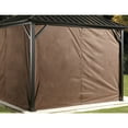 thumbnail image 3 of Sojag Dakota 10 x 10 x 9 ft Dark Brown Curtains for Gazebo, Polyester, 3 of 6
