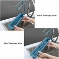 thumbnail image 4 of Telescopic Sink Rack, Expandable Storage Drain Basket Holder, Sponge Soap Rack Drainer Sink Tray for Home Kitchen (Azul), 4 of 5