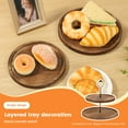 thumbnail image 3 of Wood Cupcake Stand 2 Tiers Wood Cupcake Holder Round Tiered Display Stand Detachable Cupcake Serving Tray Decorative Dessert Serving Stand Cookie Stand for Home Party Office, 3 of 10