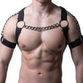 thumbnail image 2 of Men Chest Harness, Adjustable Light Weight Men Body Harness Black  for, 2 of 8