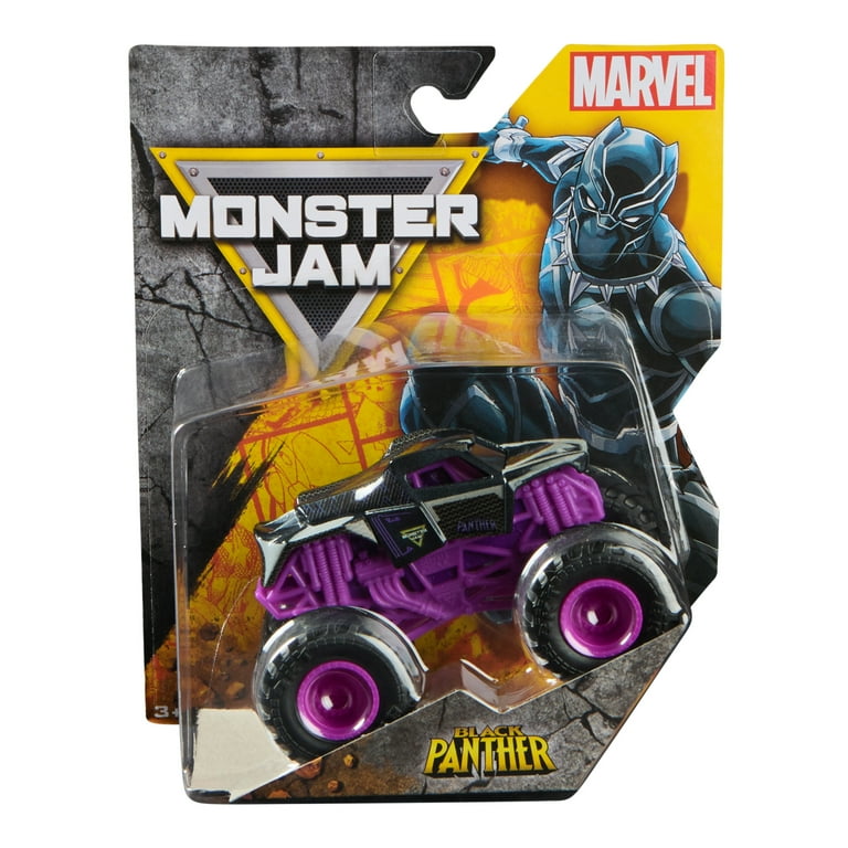 Monster Jam, Marvel Official Black Panther Monster Truck, Die-Cast