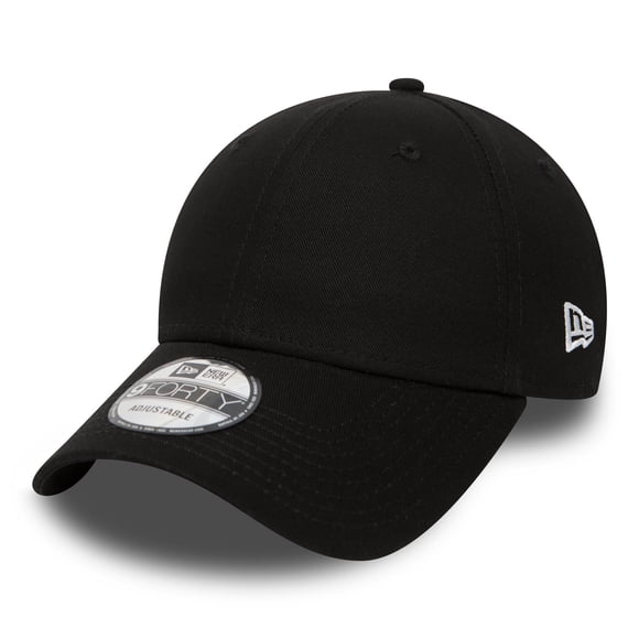 New Era Mens 9Forty Adjustable Curve Brim Black Cap