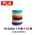 thumbnail image 2 of PLA Filament For 3D Pen Filament, 10 Rolls 5M Diameter 1.75mm 50M Plastic Filament For 3D Pen 3D Printer Pen Replacement ,Easy to Use, 2 of 7
