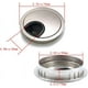 thumbnail image 2 of Elegante pasacables para escritorio en plata cepillada, aleación de zinc diseñada para mayor durabilidad, organizador de cables que simplifica la gestión de cables, tapas extraíbles para facilitar, 2 of 5
