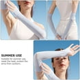 thumbnail image 4 of 1 Pair UV Sun Protection Sleeves Cooling Ice Silk Sleeves Riding Cycling Cuffes, 4 of 9