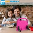 thumbnail image 3 of TOEVEK Kids Case for iPad 5th/6th Generation & iPad Air 1/2 & Pro 9.7, iPad 9.7" Case with Screen Protector, Shockproof Protective Cover for iPad 9.7 inch 6/5 Generation 2018/2017, Pink, 3 of 8