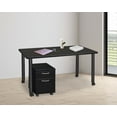 thumbnail image 2 of Regency Kee 60 x 24 in. Mobile Desk with Storage- Ash Grey Top, Black Legs, 2 of 7