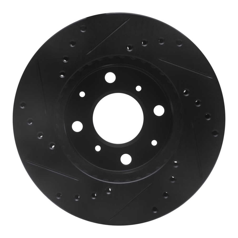 Dynamic Friction Company 633-59011R DFC Brake Rotor - Drilled And Slotted - Black