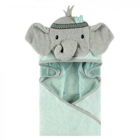 UPC: 0660168710083 | Little Treasure Baby Boy Cotton Animal Hooded Towel  Tribal Elephant  One Size