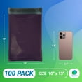 thumbnail image 2 of Dark Purple Expansion Poly Mailers 10 x 13 Inches. 100 Pack Poly Shipping Bags for Clothing with Self-Seal Tape. Waterproof Mailers Poly Bags for Shipping. Shipping Envelopes for Clothing, 2 of 6