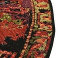 thumbnail image 3 of Unique Loom Outdoor Tribal Collection Area Rug - Quepos (12'  Round Multi/Black), 3 of 6