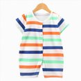 thumbnail image 2 of UAYOTSE Baby Boy 3M 6M 12M Romper Short Sleeve Shirt Type One Piece Jumpsuit Wear,Sizes 18-24 Months, 2 of 4