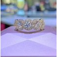 thumbnail image 5 of 2.50Ct Round Cut Lab Created Diamond 14K Yellow Gold Plated 5 Stone Wedding Band Ring Sterling Silver, 5 of 5