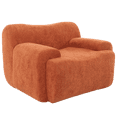thumbnail image 3 of Leumius Oversized Accent Chair,Chenille Fabric Armchair,Comfy Upholstered Single Sofa Chair for Living Room, Bedroom,No Assembly Required,Orange, 3 of 12