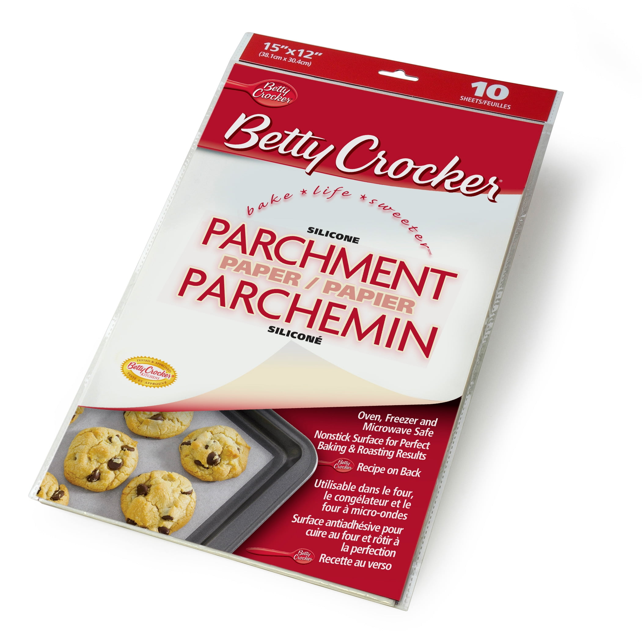 Betty Crocker Parchment Paper Sheets Christmas Stars 15”x12” 8 Baking Sheets 