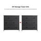 REAHOME 6 Drawer Steel Frame Bedroom Storage Organizer Dresser, Black Grey - image 2 of 7