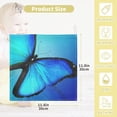 thumbnail image 3 of GZHJMY Blue Butterfly Baby Washcloths Set Newborn Bath Face Towel Cotton Reusable Wipes Towels Soft Highly Absorbent Pack of 3 Washcloths, 3 of 7
