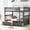 Gray, variant on Pine Wood Construction - Twin Bunk with Wheels on Drawers - Bedroom Living - Easy to Use and Convert