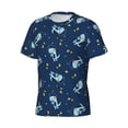 thumbnail image 3 of Rocae Space Dinosaur for Men's Moisture-Wicking Crew Tee - T-Shirt for Sports, Outdoor Activities, and Casual WearSmall, 3 of 9