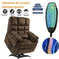 thumbnail image 5 of LITVZ Triple Motor Zero Gravity Power Lift Recliner Chair for Elderly, Extra Wide, Lifts Vertically, Legs Elevated Above The Heart, Heat Massage, 5 of 10