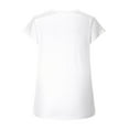 thumbnail image 6 of GERsome Women's Short Sleeve V Neck T Shirts Casual Summer Loose Tops Blouse, 6 of 6
