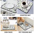 thumbnail image 6 of Washable Rubber Multicolored Flower Leaves Dish Drying Mats for Kitchen Counter Home Large Coffee Bar Pad Accessories and Decor for Utensils Stemware 18''x24'', 6 of 7