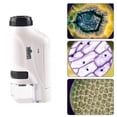 thumbnail image 1 of Microscopio de mano 60-120x Microscopio de bolsillo con luz LED portátil, 1 of 3