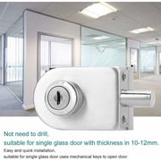 Double Glass Door Lock Stainless Steel, Oval Shape Door Lock Set, Home Office Hotel Furniture Hardware, Rust Resistance