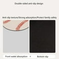 thumbnail image 5 of Danhjin Bathroom Rugs, Bath Mat Antislip Baseball Shaped Machines Washable Absorbent Fast Dry Waterproof Shower Mat for Bathroom Soft Toilet Mats, 15.75x15.75in, 5 of 6