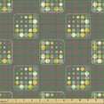 thumbnail image 2 of Geometric Fabric by the Yard, Retro Inspired Pattern with Big and Little Order Dots in Squares, Decorative Upholstery Fabric for Chairs & Home Accents, Multicolor by Ambesonne, 2 of 5