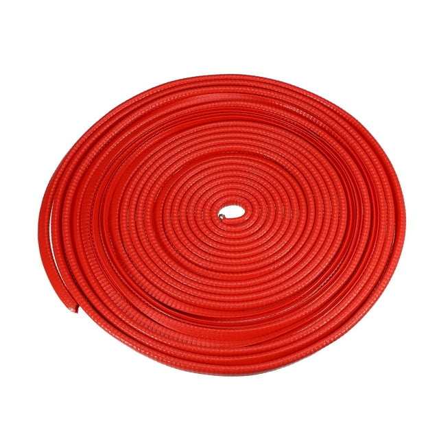Unique Bargains Car Door Edge Guard 32.8ft U Shape Rubber Edge Trim Seal Strip Protector Universal PVC Iron Red