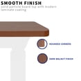 thumbnail image 6 of VIVO Dark Walnut 71 x 36 inch Universal Table Top for Sit to Stand Desk Frames, 6 of 8