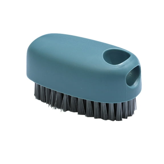 WNFJR Multifunctional Soft-Bristled Shoe Brush with Long Handle for Delicate Cleaning in White, Blue, Yellow, and Purple