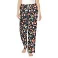 thumbnail image 2 of Kdxio Women's Comfy Stretch Autumn Fox OwlPrint Drawstring Pajama Pants-Large, 2 of 9