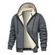 thumbnail image 1 of Ceisia Men's Warm Sherpa Lined Full-Zip Hoodie Jacket with Drawstring Gift, 1 of 3